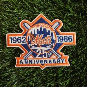 New York Mets 25th Anniversary 1962-1986 MLB Baseball Patch